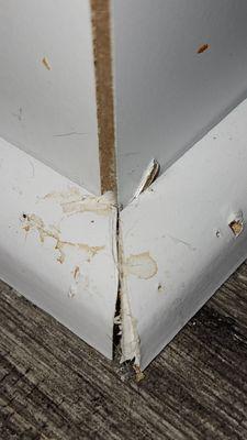 Kitchen cabinets rotted in a week because of a leak they lied about