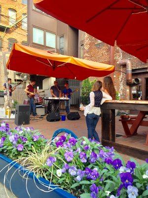 Music in the courtyard.