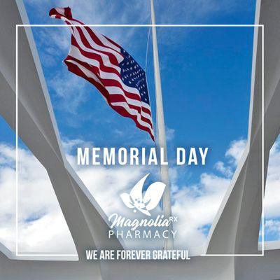 We are forever grateful to those who gave their lives for our great nation! Memorial Day is a day of remembrance for those who have died in