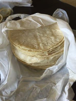 Fresh corn tortillas