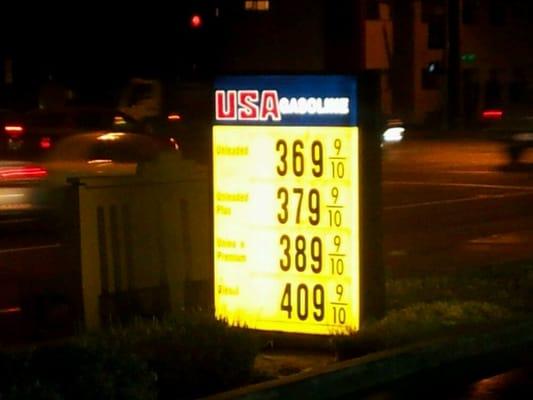 Down $1 a gallon since the b.s. Gas hike