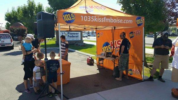 We loved having KISS FM at our Meridian Branch Bash!