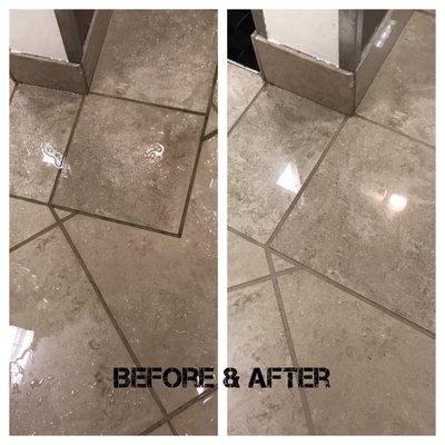 Tile and grout deep clean and seal