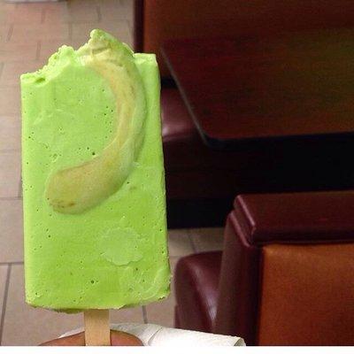 Freshly made avocado ice cream!!