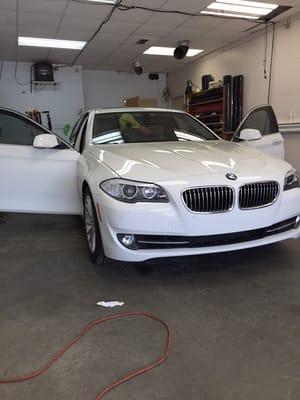 2015 BMW 5 Series with SolarGard Supreme 28% all around with 70% windshield