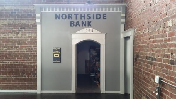 The original vault for the Northside Bank