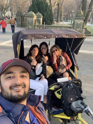 Our driver Muzaffar taking selfie inside the park with The Cochis