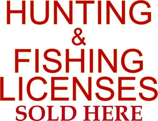 WE NOW SELL LOUISIANA HUNTING & FISHING LICENSES!