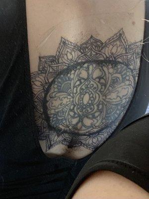 Not finished and not healed but totally in love with my mandala!