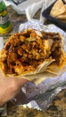 Nashville Crispy Chicken Burrito