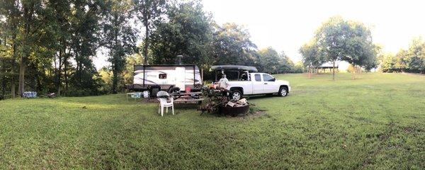 The campground is very small and does not have very many hook ups (no sewer) but they are growing.