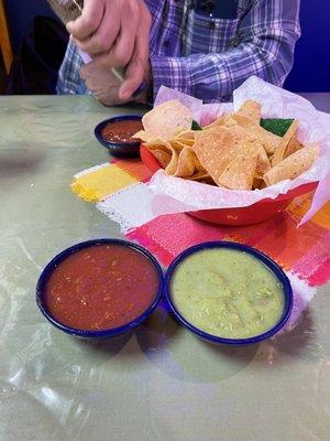 Chips and dip - complimentary.