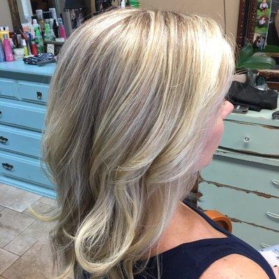 Blonde highlights