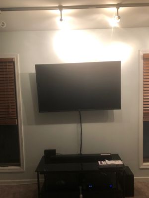 Simple 55" tv mounting.