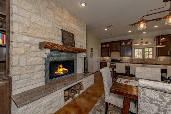 Quiet Country Living - fireplace