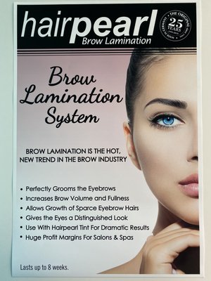 Eyebrow lamination with shaping and tinting