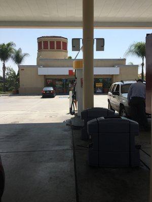 It's a gas station