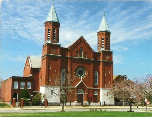 Front view of St. Stanislaus Kostka Church