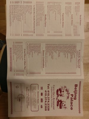 Chinese menu pt 2