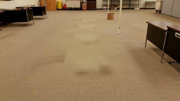 Commercial carpet cleaning before