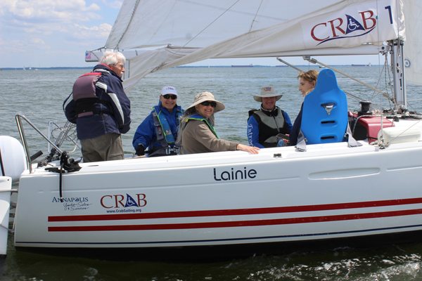 Guests sailing with CRAB on Chesapeake Bay