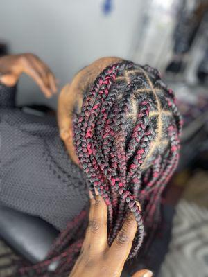 Large box braids