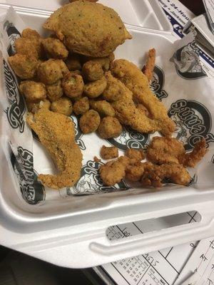 Penn's pitiful  Seafood Platter