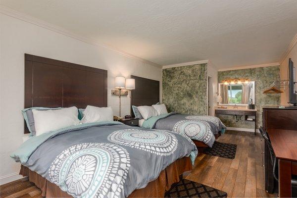 Renovated rooms with Down Décor Bedding