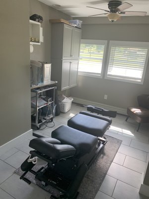 Treatment room 1 Flexion Distraction table