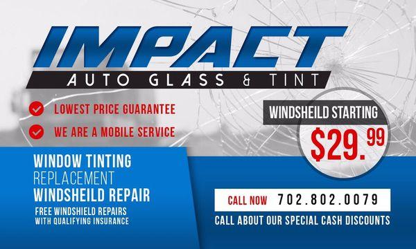 Auto Glass Specials