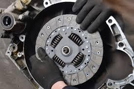 Me, installing a clutch pressure disc.