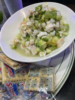 Mix ceviche (shrimp and fish)