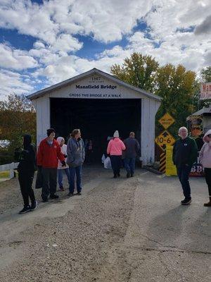 View of Mansfield Covered Bridge