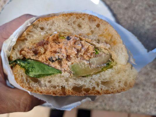 Baked Salmon sandwich from The Wich Guyz