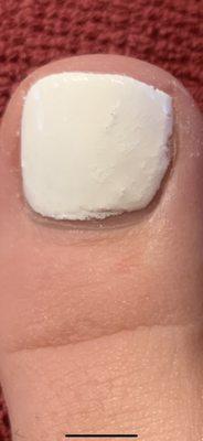 HORRIBLE gel pedicure