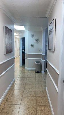 Our newly remodeled hallway.