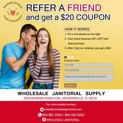 Refer A Friend GET $20 COUPON