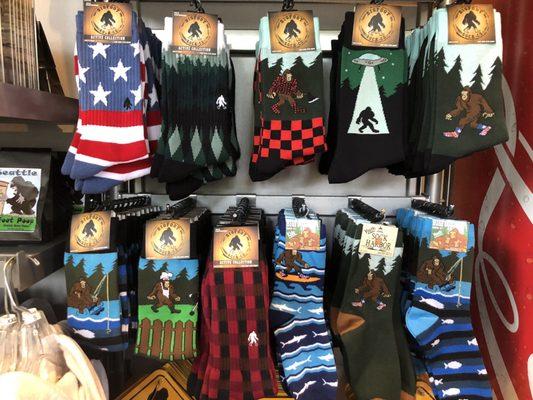 They have Bigfoot socks.