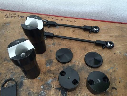 Powder coated parts