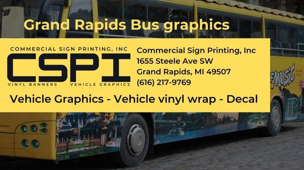 Commercial Sign Printing, Inc
 1655 Steele Ave SW
 Grand Rapids, MI 49507
 (616) 217-9769