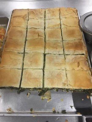 Jimmy's famous Spinach Pie ! Spanakopita!