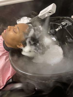 Steam Hydration Natural Hair Conditioning Treatment - Shantae Stylez Salon, Douglasville, GA