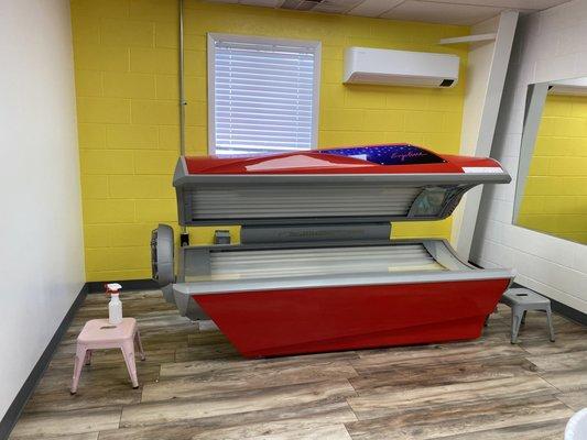 Hello Fitness tanning beds are tanning salon quality.