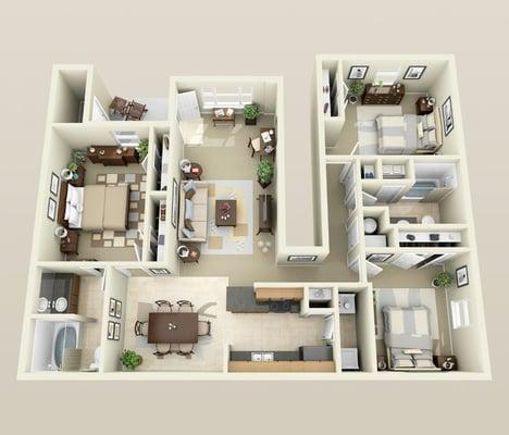 3 Bedroom Apartement