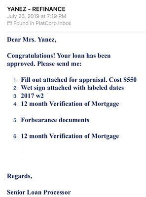 Congrats to our clients the Yanez family for their new Home Loan Approval!! in 90  days we where able to improve their credit by 80 points!!