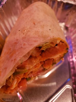 Buffalo Chicken Wrap... spicy but yummy.