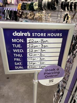 store Hours