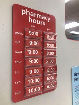 Pharmacy hours