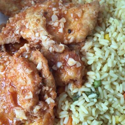 Garlic Chicken Breast w/Rice