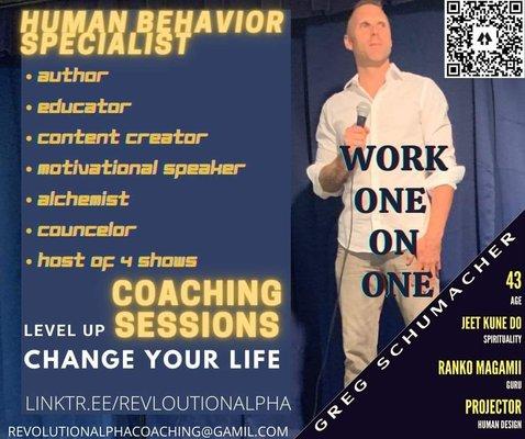 EVERY NEXT LEVEL OF YOUR LIFE WILL DEMAND A DIFFERENT YOU

Sign Up Now For Your Free Consultation Linktr.ee/revolutionalpha